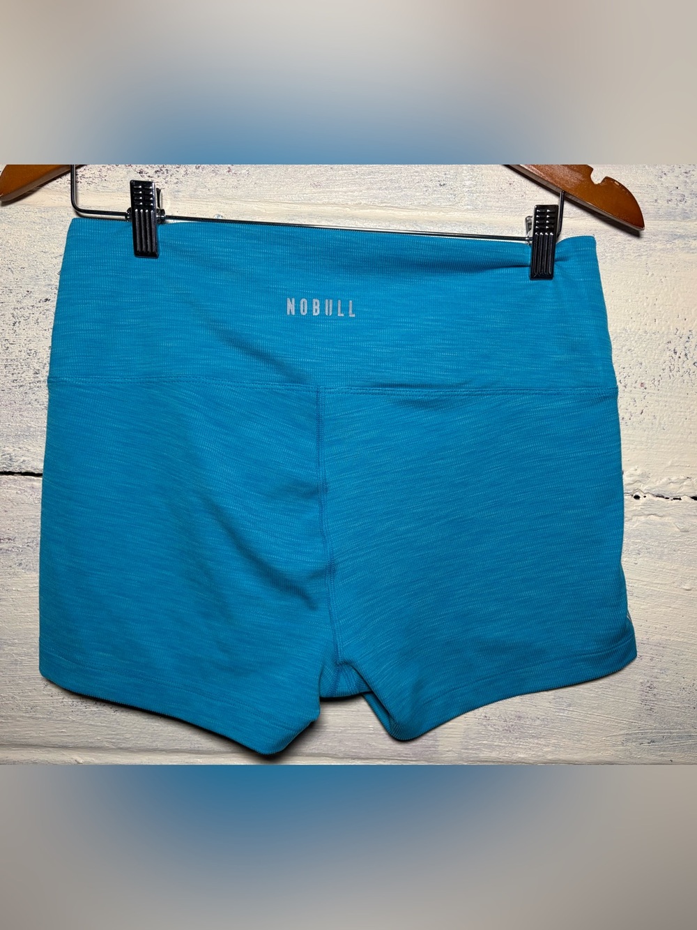 No Bull neon blue women’s shorts size Large